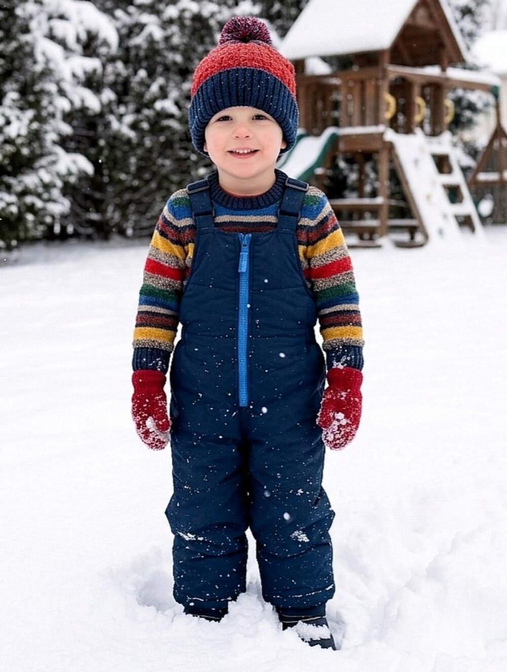 Copy Columbia Navy Kids Snowslope Bib /One Piece Bodysuit, Size 3T